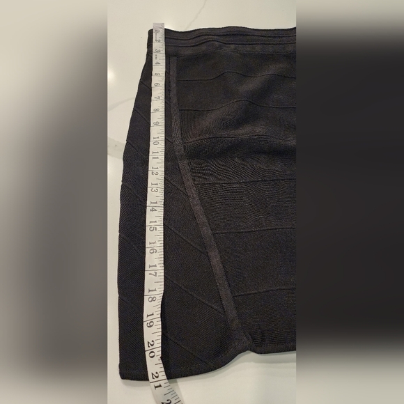 Bebe Black Bodycon Bandage High Waist Full Back Zipper Pencil Skirt Women's S - Picture 7 of 9